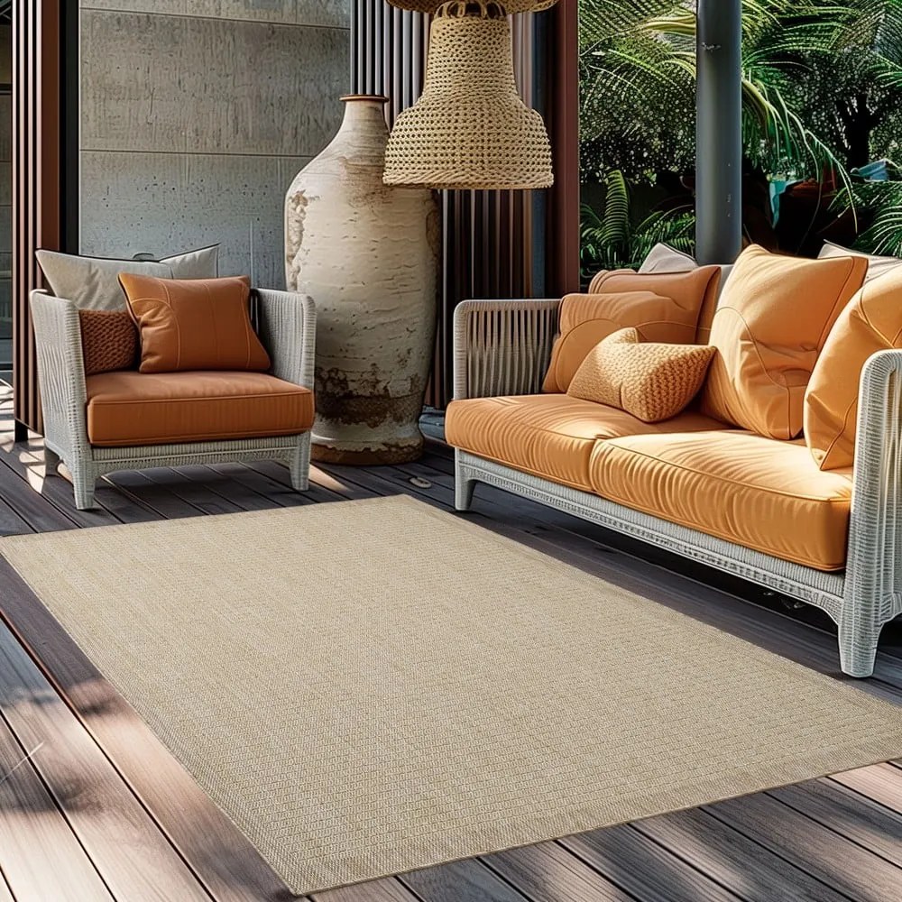 Tappeto da interno/esterno beige 200x290 cm Giza 1410 – Ayyildiz Carpets
