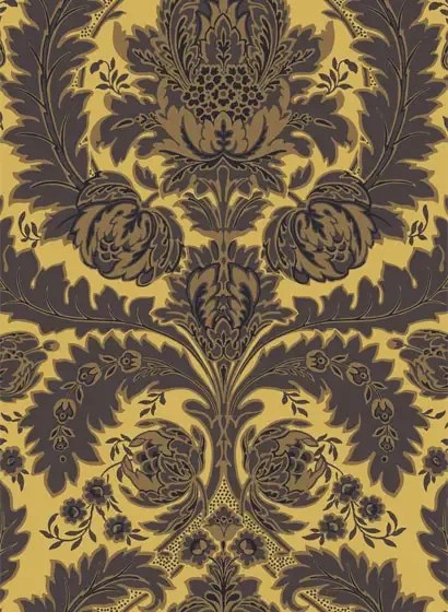 Cole & Son Carta da parati Coleridge - Yellow/ Charcoal