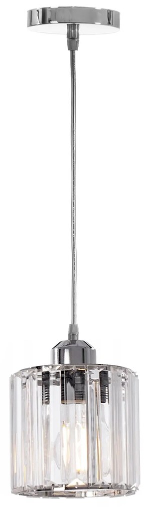 LAMPADA DA SOFFITTO CRISTALLO ARGENTO APP508-1CP