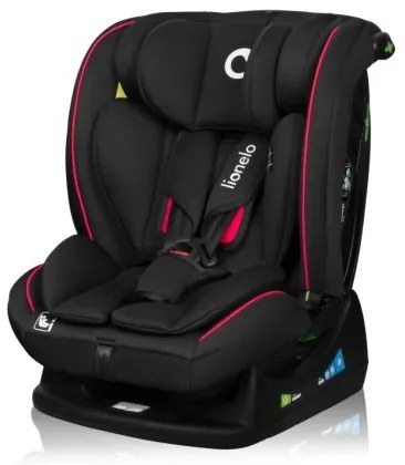 Lionelo - Seggiolino auto AART i-Dimensioni 40-150 cm nero/rosso