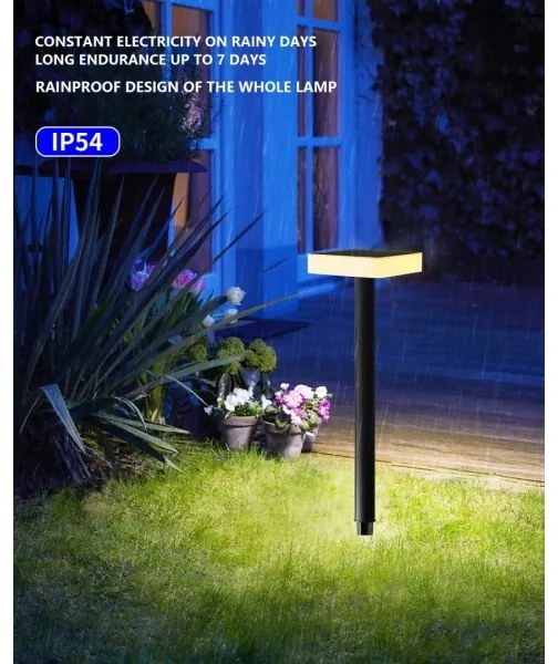 Immax NEO 07911L - Lampada solare LED RGB dimmerabile 1W/5V quadrato IP54 Tuya