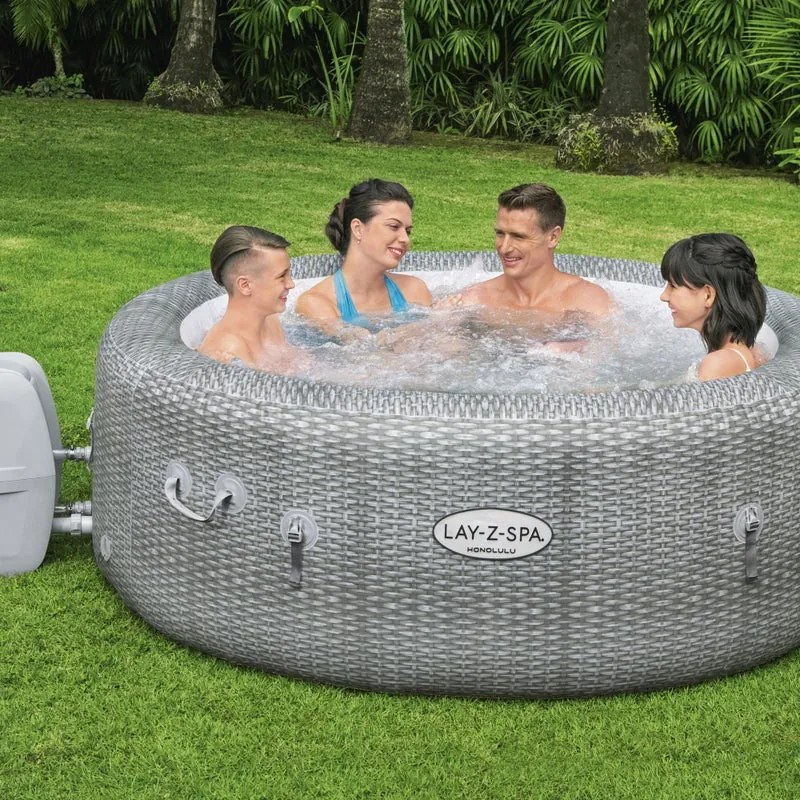 Idromassaggio da esterno gonfiabile BESTWAY Lay-Z Spa Honolulu effetto Rattan Ø 196 H 71 cm