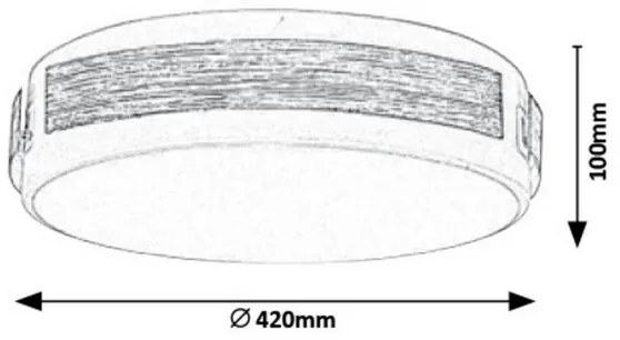 Rabalux 5646 - Plafoniera LED dimmerabile SALMA LED/24W/230V