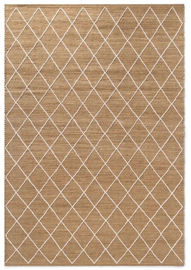 Tappeto di colore naturale in iuta tessuto a mano 200x300 cm Kunu – Hanse Home