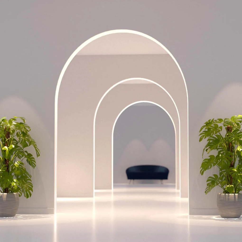 Profilo FLESSIBILE da 1 e 2m in alluminio per strisce LED Variante Lunghezza Profilo 1 metro