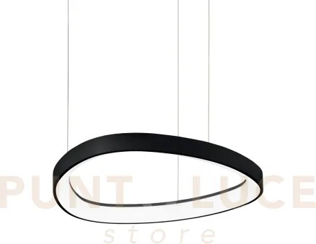 Gemini sospensione led 36 w on-off 4350 lm 4000 k nera 42,5cm