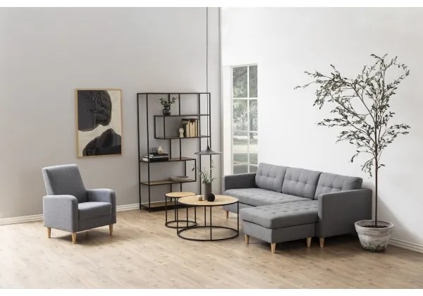 Tavolino SARON quercia/nero