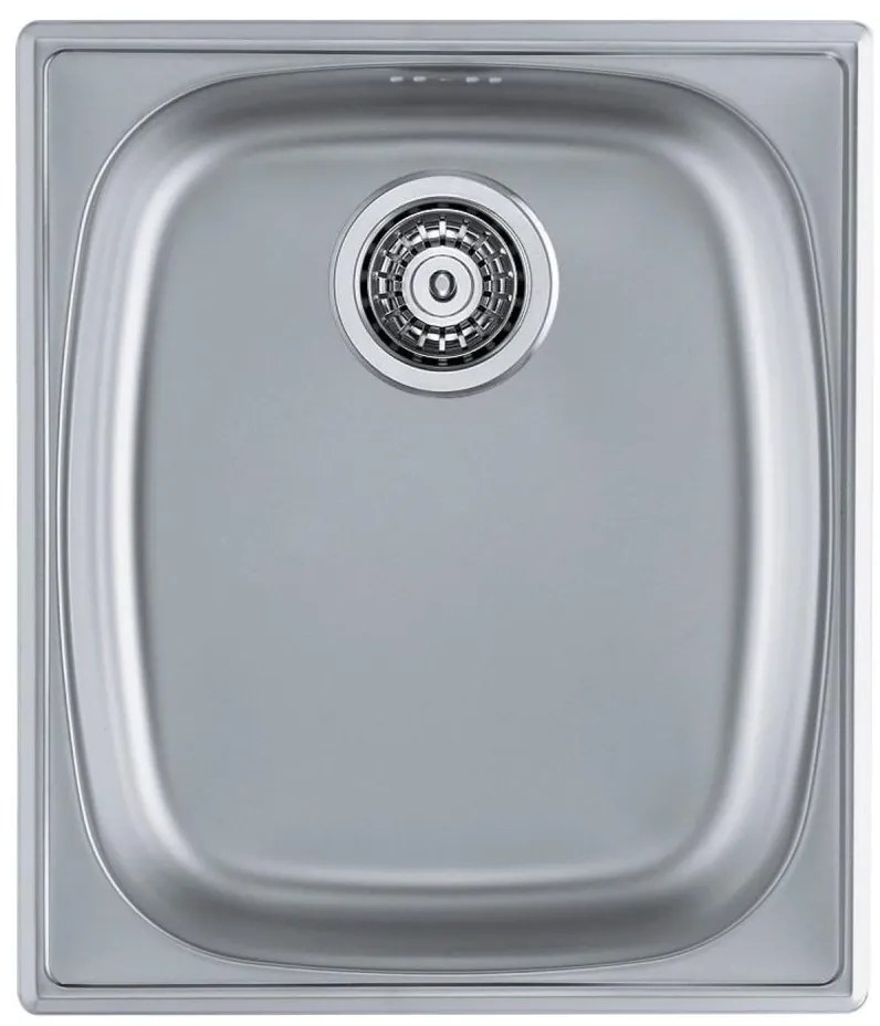 ALVEUS 1082195 - Lavello della cucina BASIC 44x38 cm opaco acciaio/satin, uscita grande