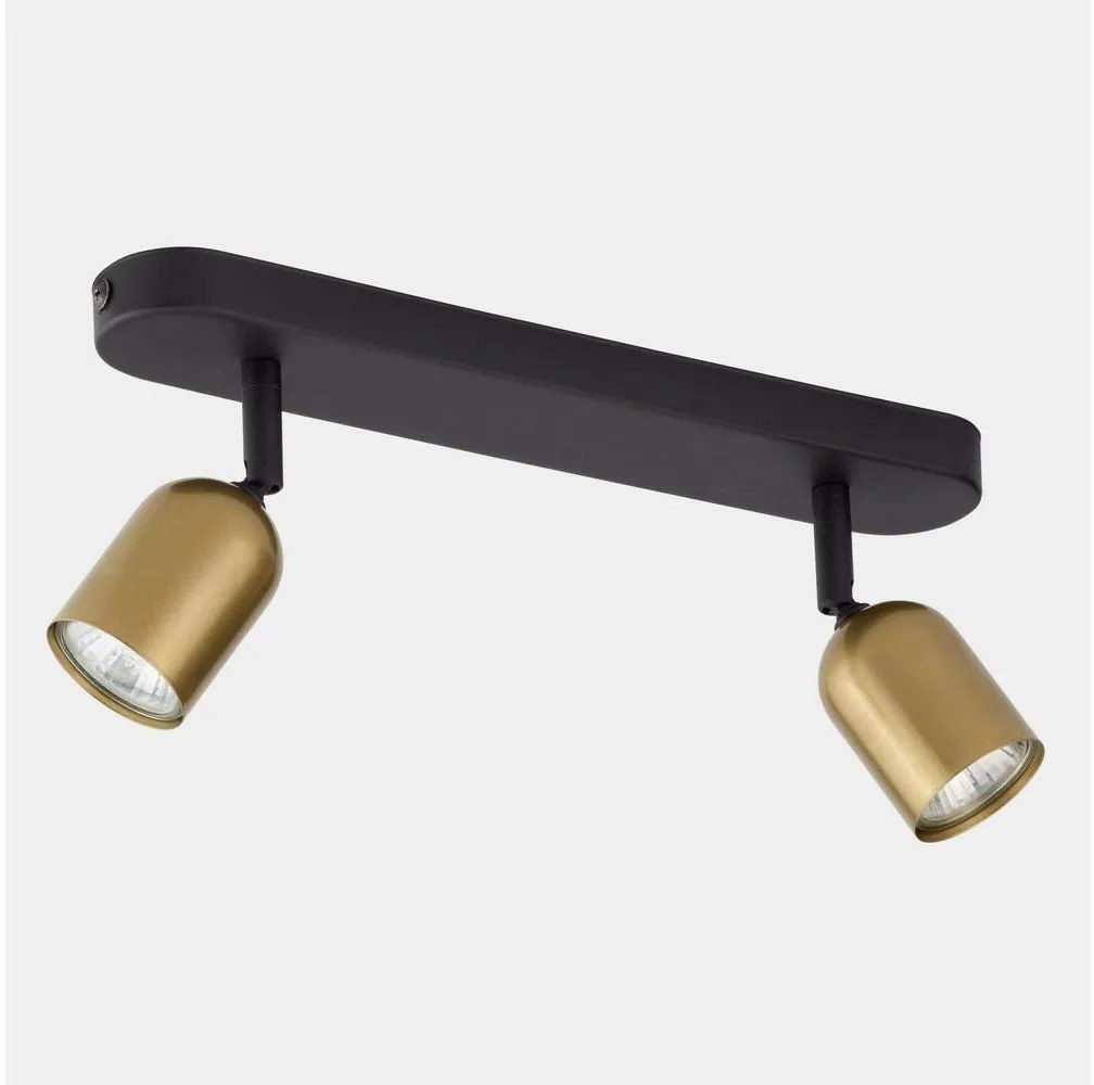 Faretto TOP 2xGU10/10W/230V oro/nero