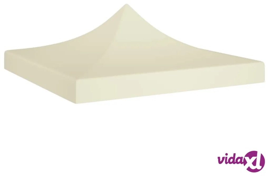 vidaXL Tetto per Tendone per Feste 2x2 m Crema 270 g/m²