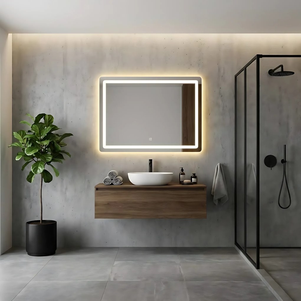 Specchio LED 80x60cm P10407