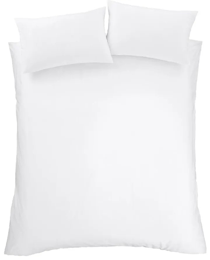 Biancheria da letto matrimoniale in cotone egiziano bianco 200x200 cm - Bianca