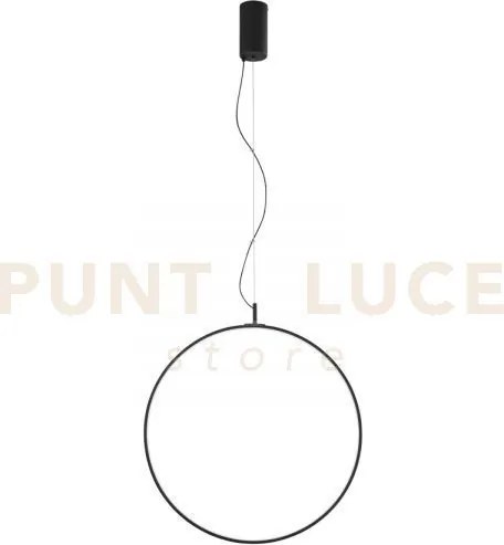 Lampadario a sospensione led toorx nera 28w 3580lm cct 3000 4000 65...