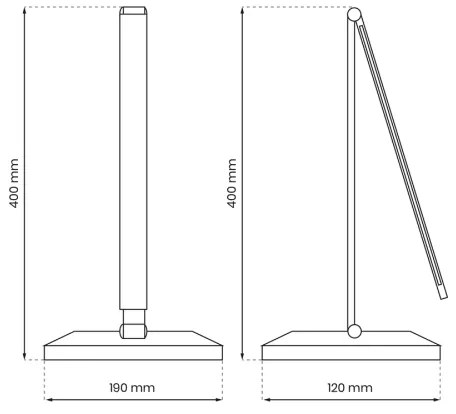 Lampada da tavolo LED con ricarica wireless VARIO LED/5W/230V 3000-6000K nero