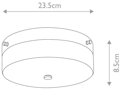 Elstead TAMAR-F-M-PG-Plafoniera LED da bagno TAMAR 1xGX53/5,7W/230V IP44