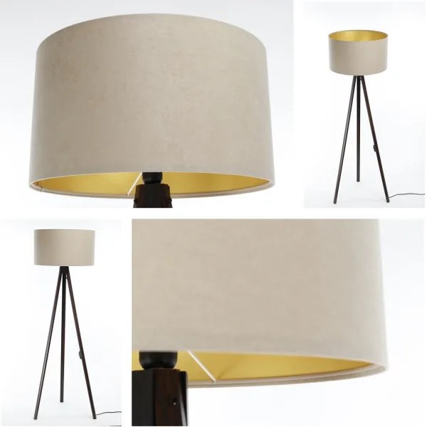 Lampada da terra STANDART 1xE27/60W/230V beige/wenge