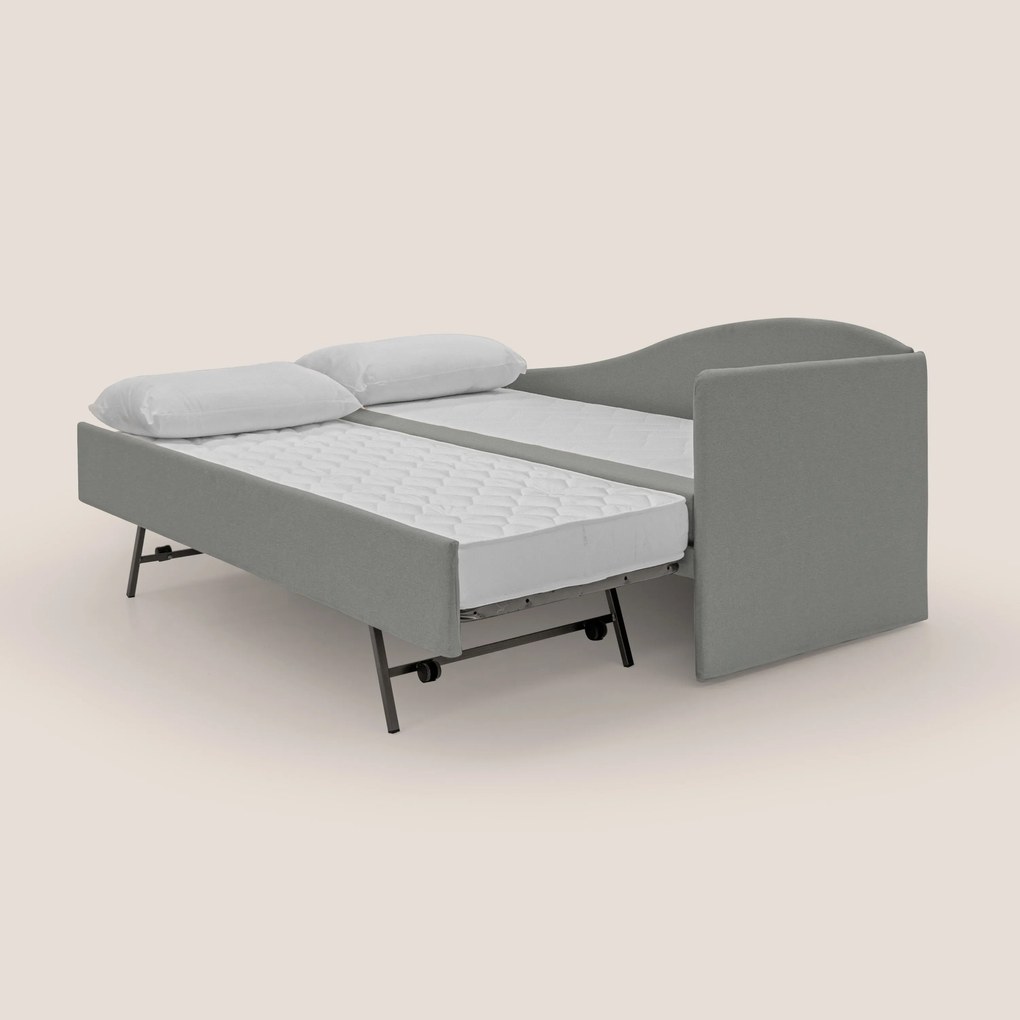 Nolo Divano duplex con doppio letto in tessuto simil cotone impermeabile T13 grigio