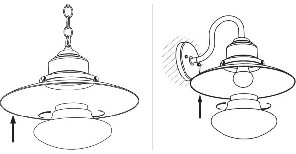 Redo 90094 - Paralume di ricambio per lampadario e per lampada ELIO, bianco