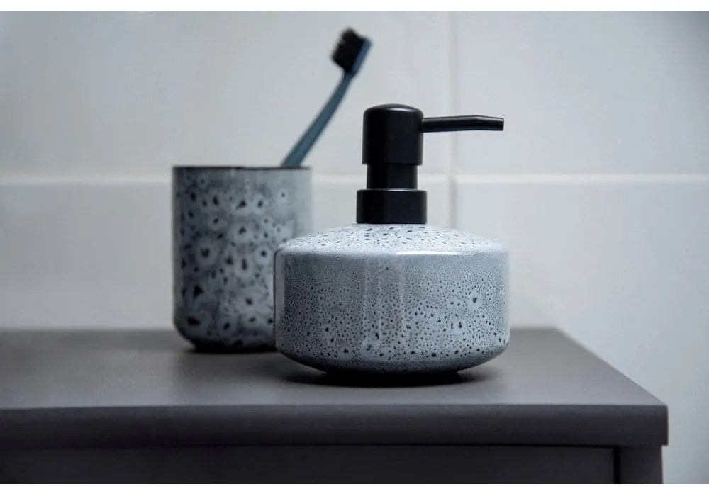 Tazza in ceramica grigia per spazzolini da denti Oviedo - Wenko