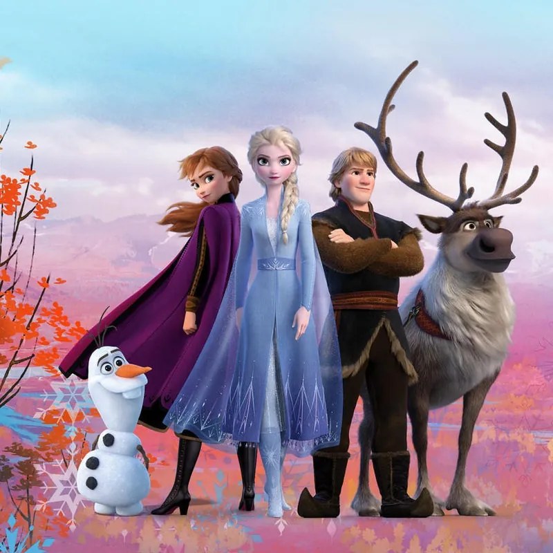 Fotomurale Frozen Iconic, multicolore