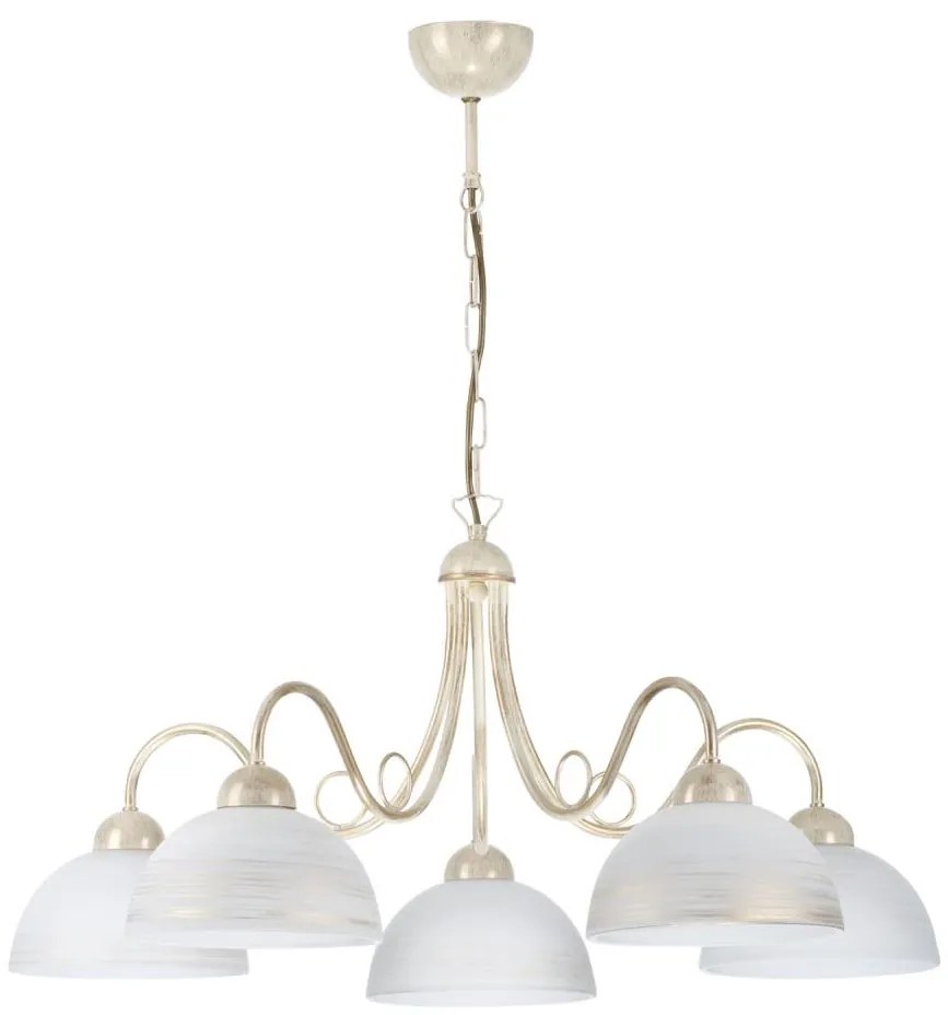 Jupiter 1487 - Lampadario a sospensione con catena SAGA 5xE27/60W/230V