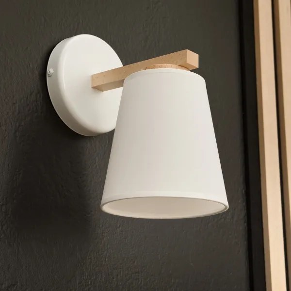 Lampada da parete ELLIE 1xE27/60W/230V bianco