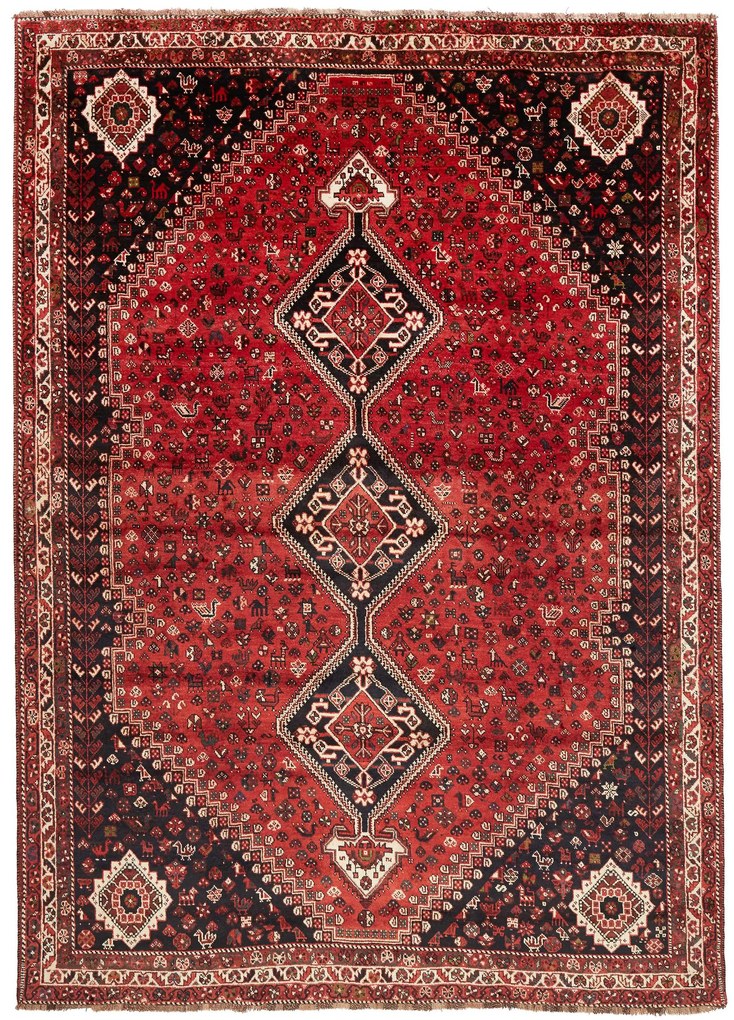 Shiraz Tappeto persiano 230 x 320 Blu (Iran) Annodato A Mano