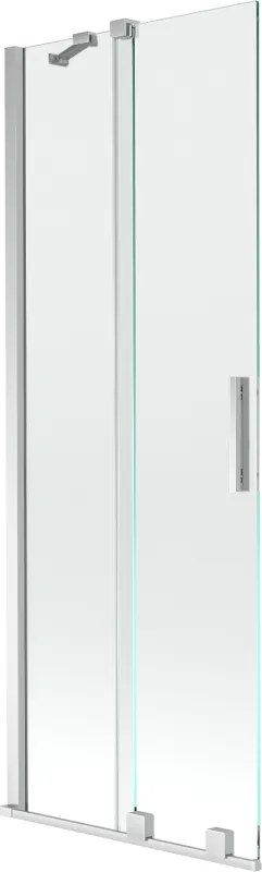 Mexen Velar paratia per vasca da bagno 2 ante scorrevoli 70 x 150 cm, trasparente, cromo - 896-070-000-01-01