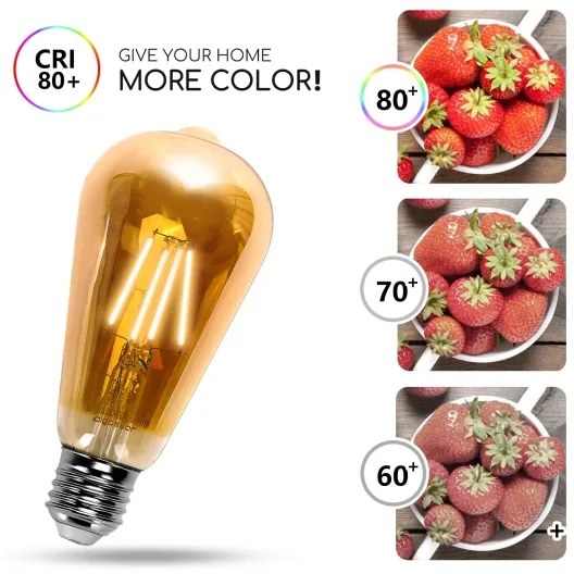 Lampadina LED ST64 E27/4W/230V 2200K - Aigostar