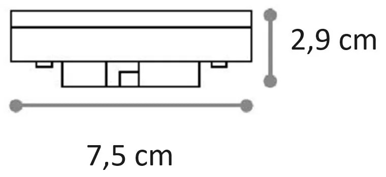 Ideallux gx53 9w 3000k cri80