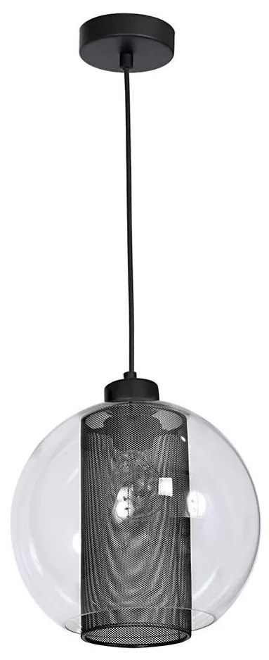 Lampadario FUNA 1xE27/60W/230V nero