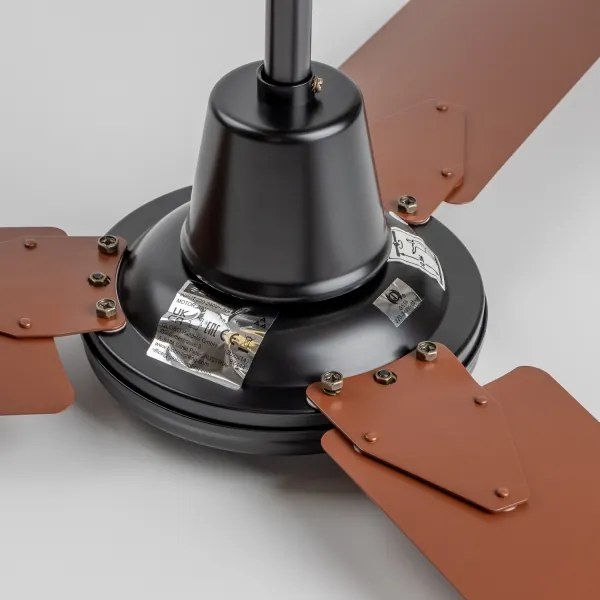 ZEVENTI - Ventilatore a soffitto TOFINO marrone