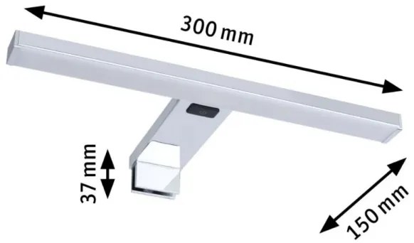 Paulmann 78950 - LED 3,7W IP44 illuminazione specchio bagno SELO 2700-6500K 230V