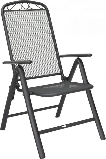 Sedia da giardino in metallo nero - Rojaplast