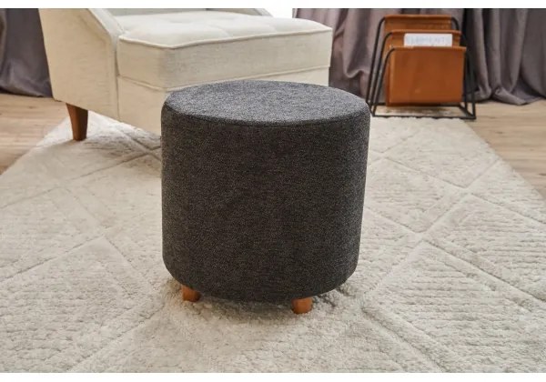 Pouf KIMA Ø 40 cm antracite