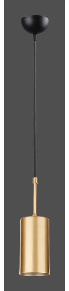 Lampada a sospensione di colore oro , altezza 124 cm Geo - Squid Lighting