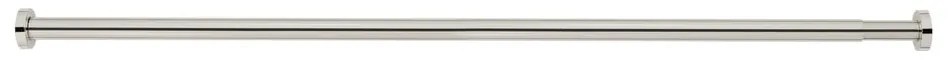 Asta telescopica in argento per bagno, lunghezza 110-185 cm Luz - Wenko