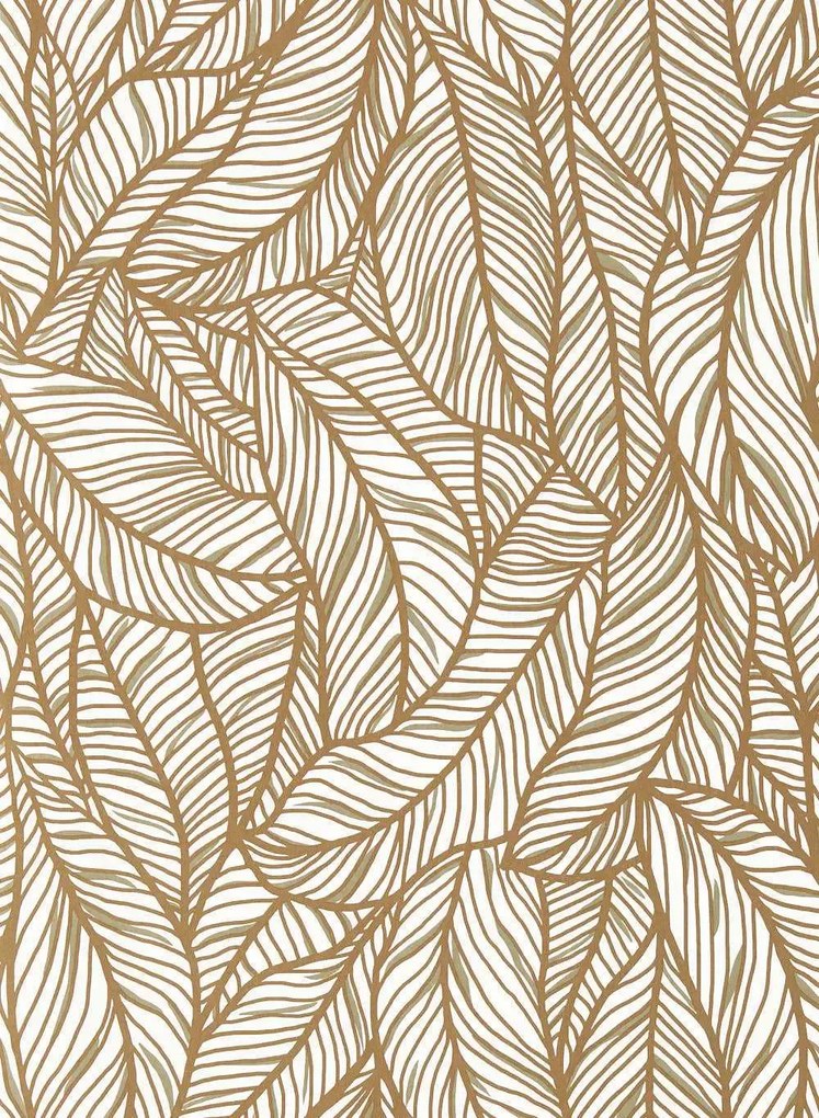 Clarke & Clarke Carta da parati Selva - Bronze/ Ivory