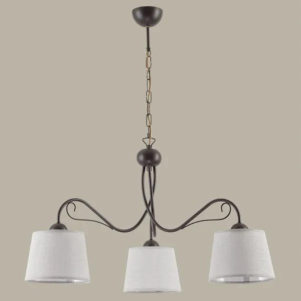 Jupiter 1361 - KM 3 V - Lampadario a sospensione con catena KAMELIA 3xE27/60W/230V