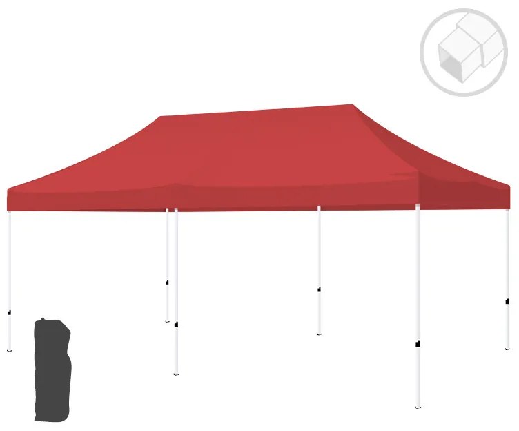 Gazebo 3x6 Master - Rosso