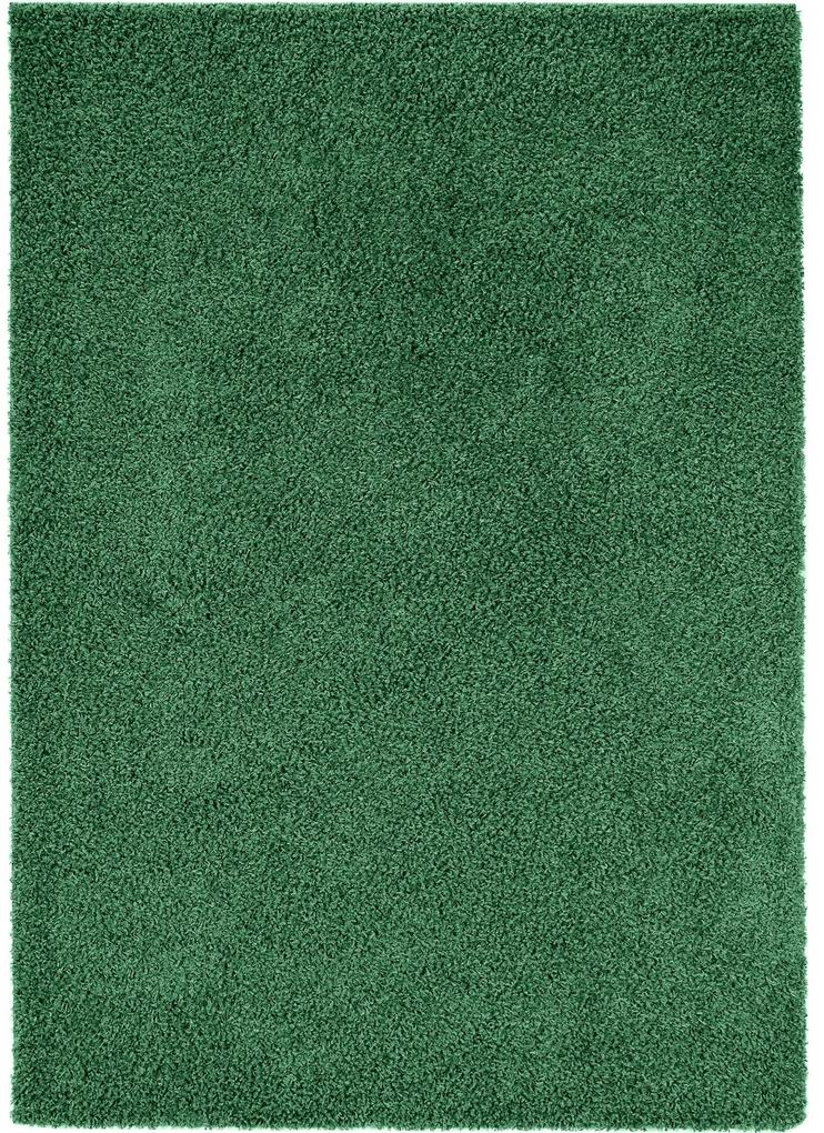 benuta Tappeto a pelo lungo Swirls Verde 160x230 cm - Tappeto design moderno soggiorno