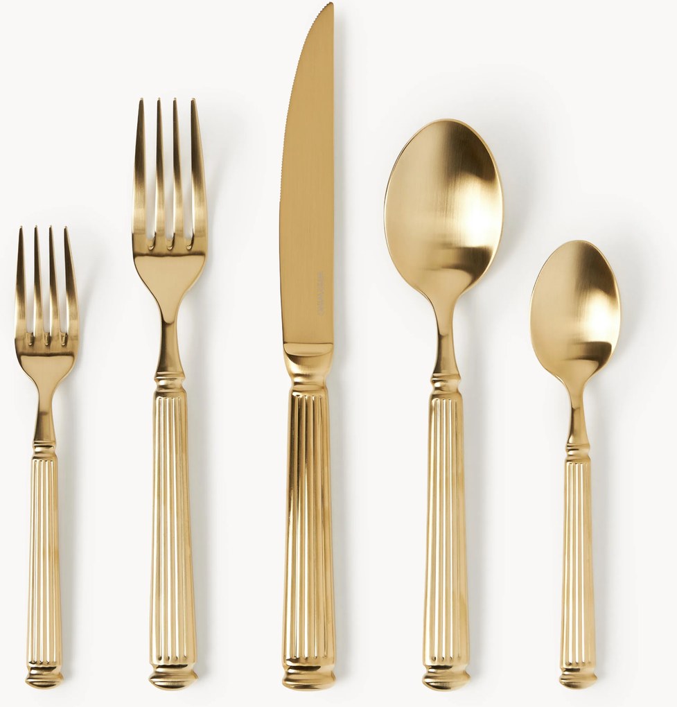 Set di posate spazzolate Rick, varie misure