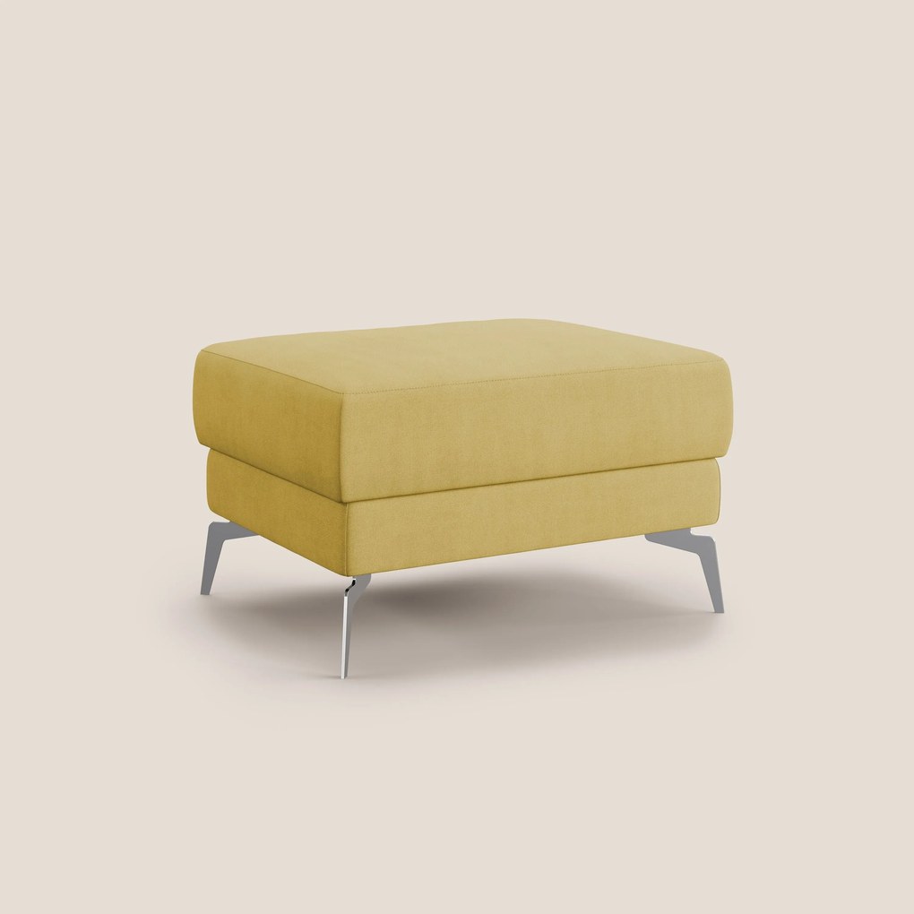 Star Pouf con piedini alti in tessuto impermeabile T02 giallo