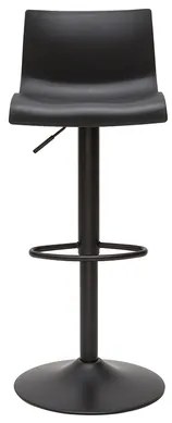 Sgabelli da bar regolabili design in metallo nero (set di 2) ONA