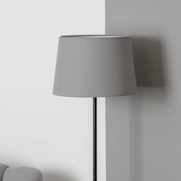 Brilagi - Lampada da terra LED CERIA 1xE27/40W/230V Ø 30 cm grigio/nero