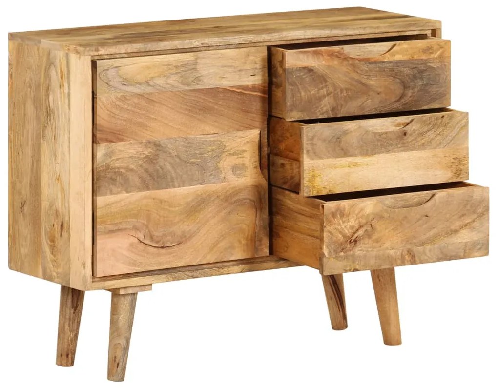 Credenza in legno massello di mango 90x30x69 cm