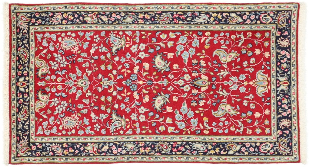 Kerman Tappeto 130x70 (Iran) Annodato A Mano