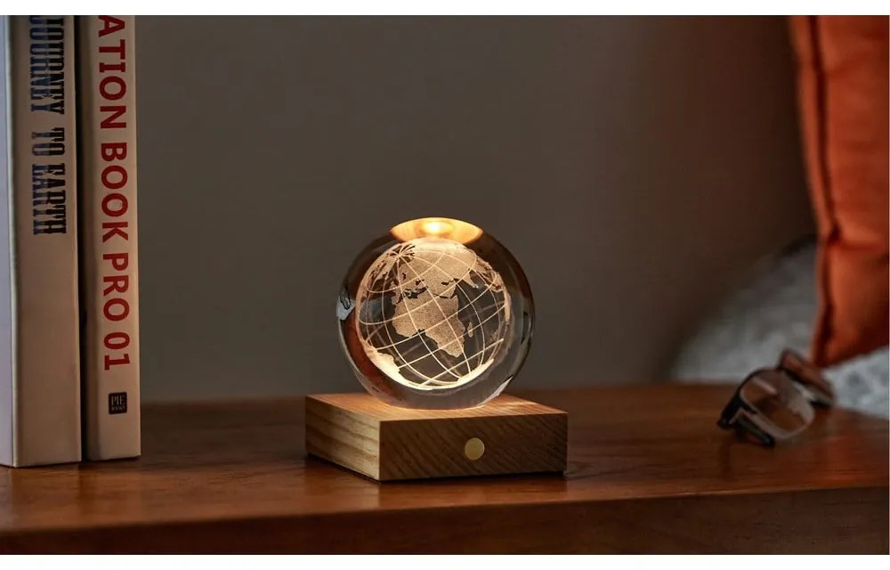 Decorazione luminosa marrone scuro con ricarica USB Amber – Gingko