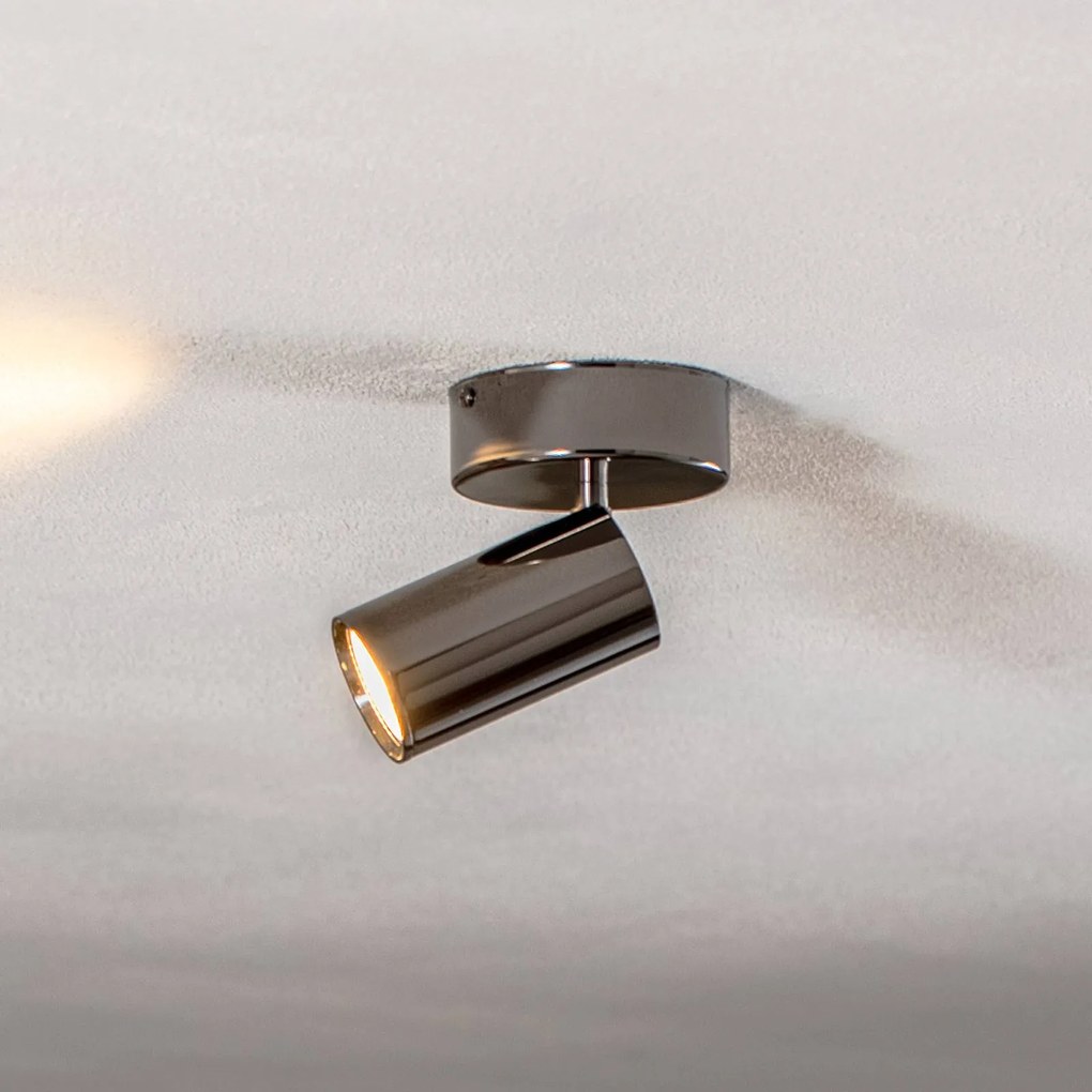 Lucea Faretto da soffitto Spotte, nero-cromo, a 1 luce