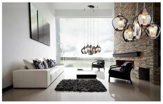 Azzardo AZ2149 - Lampadario a sospensione con filo AMBER MILANO 3xG9/40W/230V